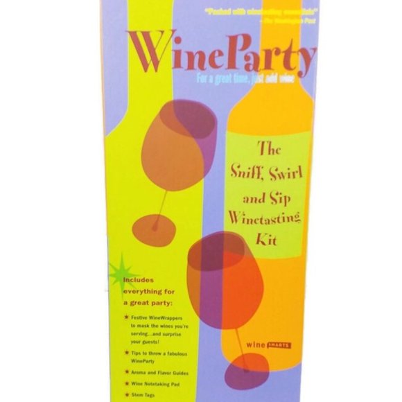 Wine Drinker Party By Smarts R530 The Sniff Swirl and Sip Wine Tasting Kit New - Picture 2 of 5